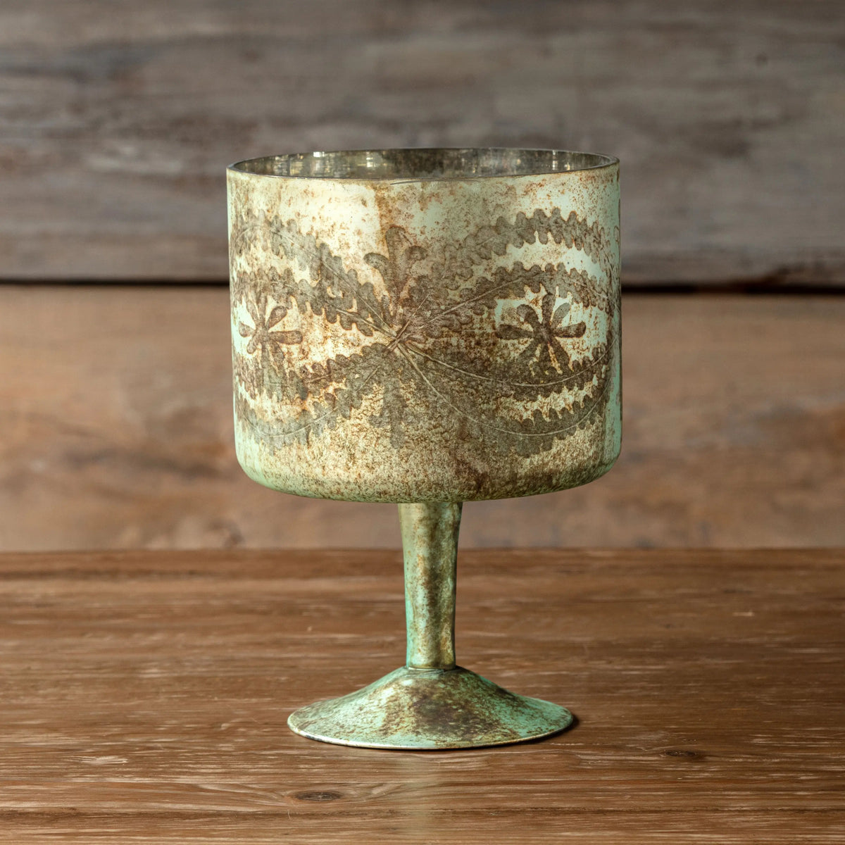French Blue Etched Trifle