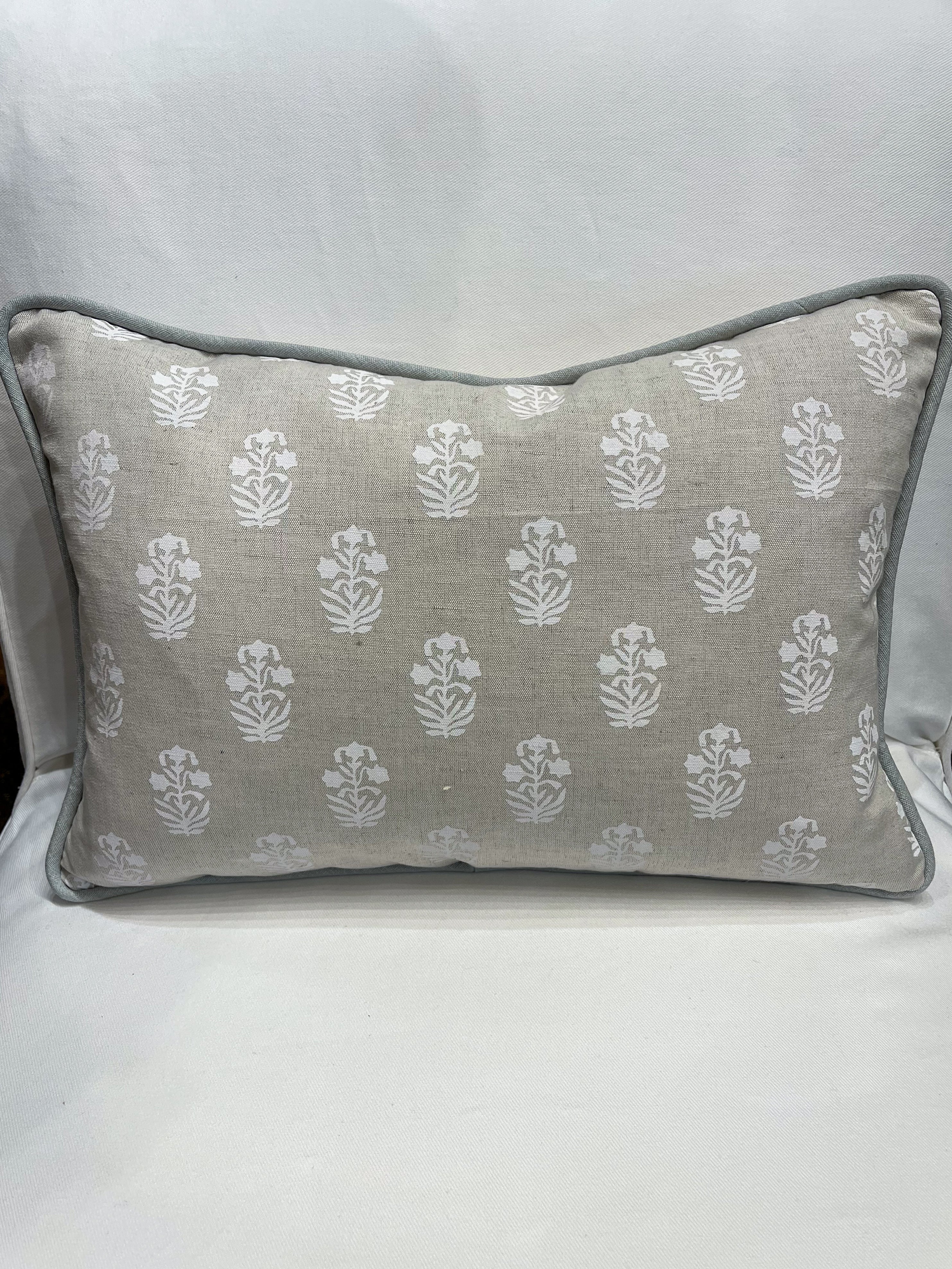 Floral Block Print Pillow