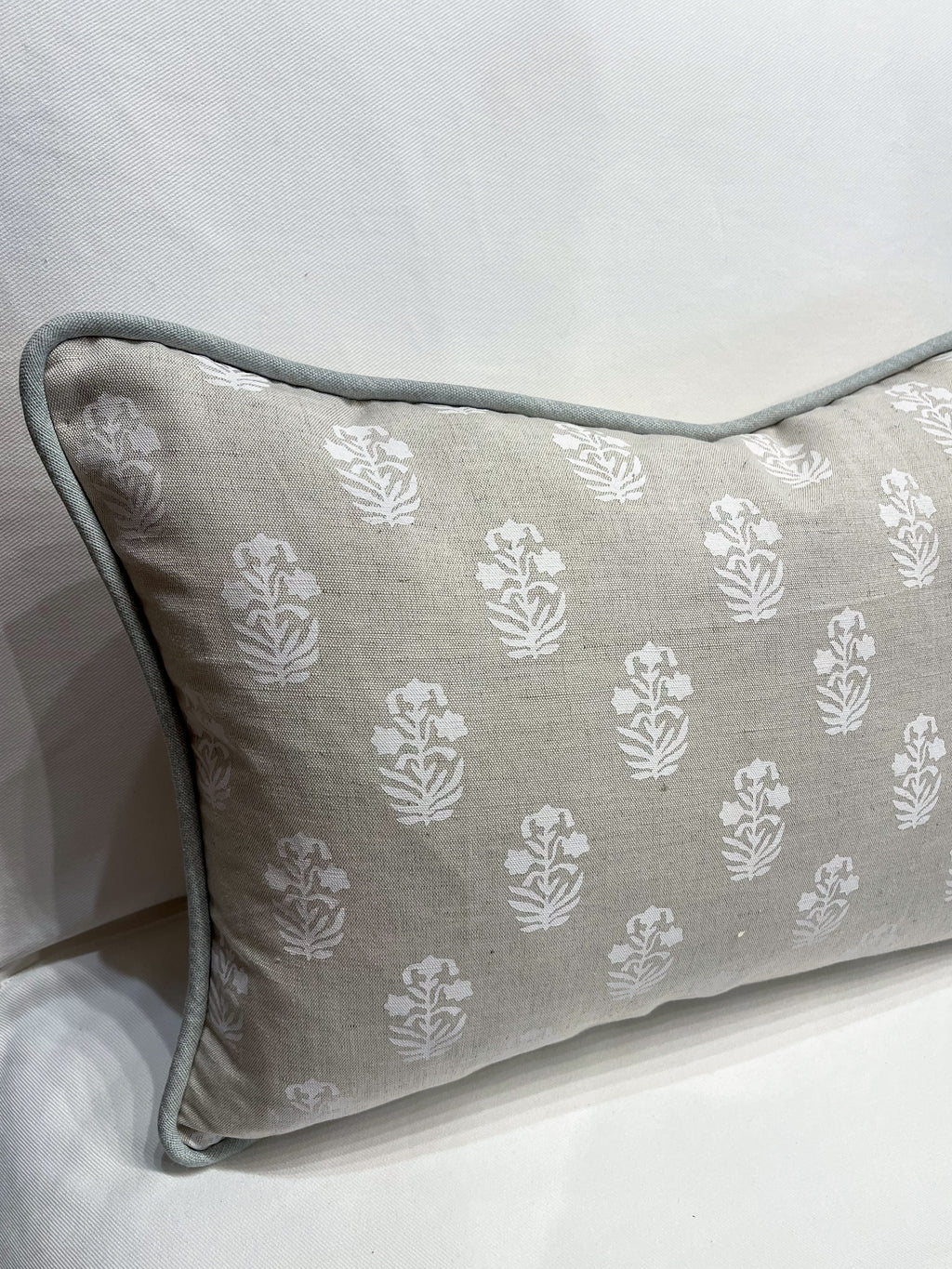 Floral Block Print Pillow