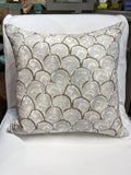 Palm Orleans Oyster Print Pillow