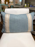 Blue Linen Pillow