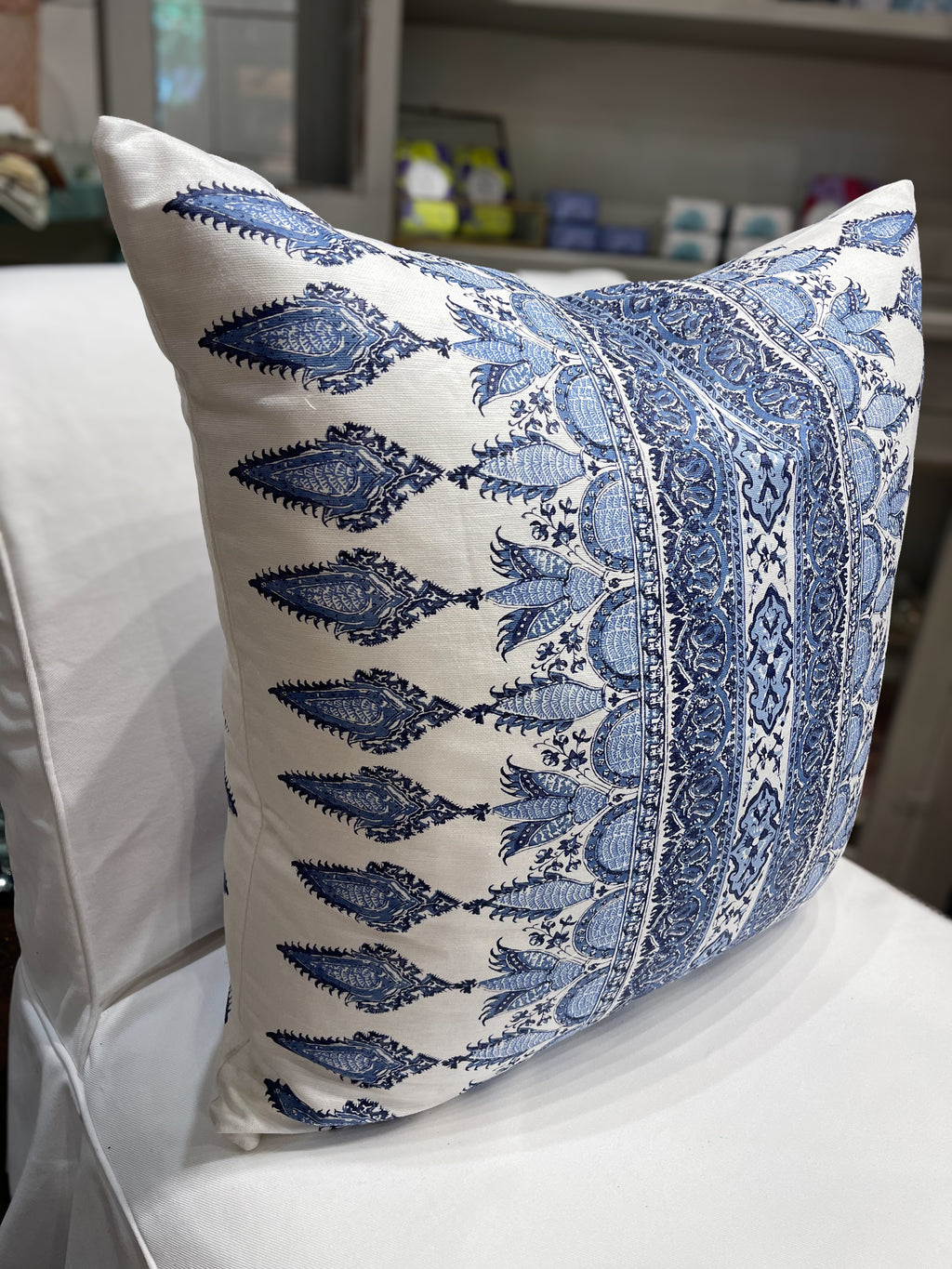 Blue Akola Stripe Pillow