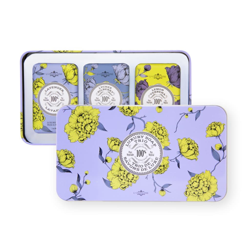 La Chatelaine Beauty Lavender Luxury Soap Trio