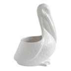 Ceramic Pelican Planter, White