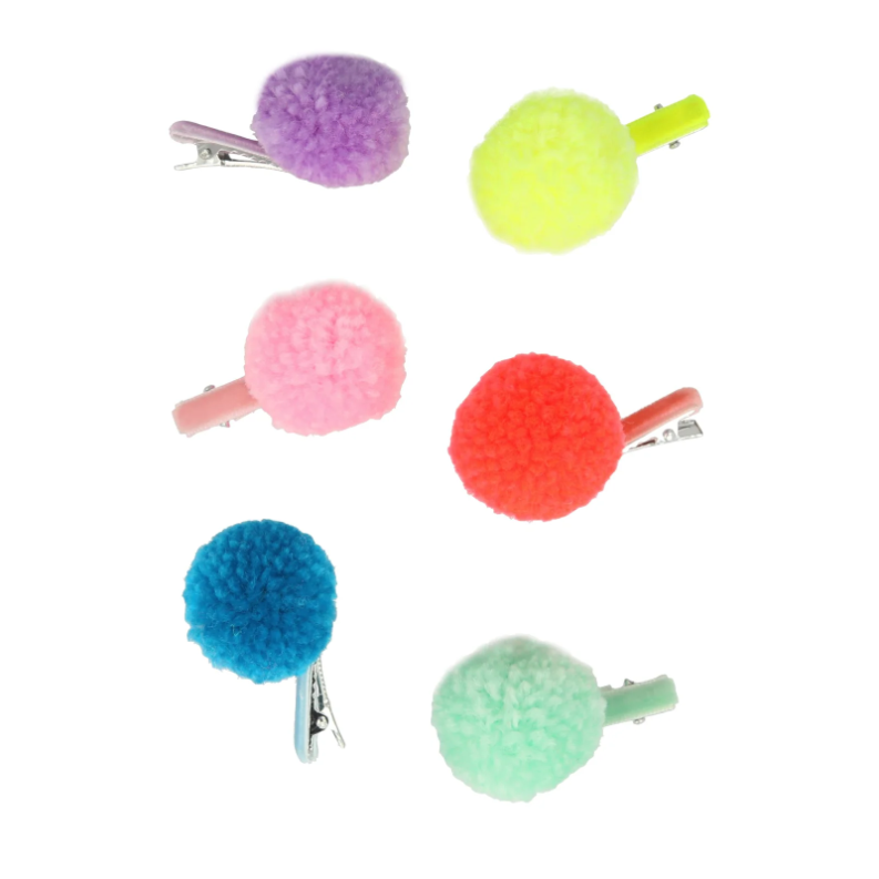 Meri Meri Pompom Unicorn Hair Clips (x6)