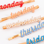 MM Week Day Hair Slides