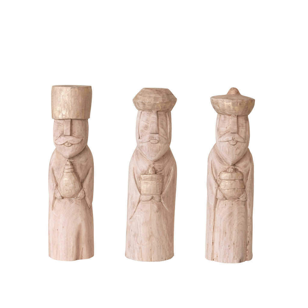 Mango Wood Wise Men Statue (Assorted)