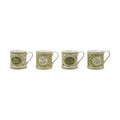 Holiday Stoneware Mug with Saying, Green & White (Assorted)
